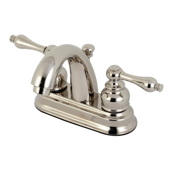 Kingston Brass KB5616AL Restoration 4" Centerset Bathroom Faucet, Polished Nickel KB5616AL - main